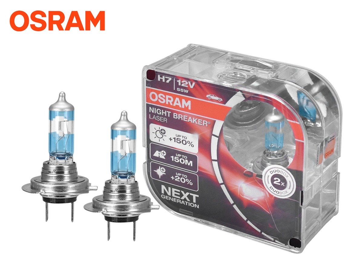 OSRAM Żarówki H7 Night Breaker Laser +150% Next 64210NL-HCB za 98